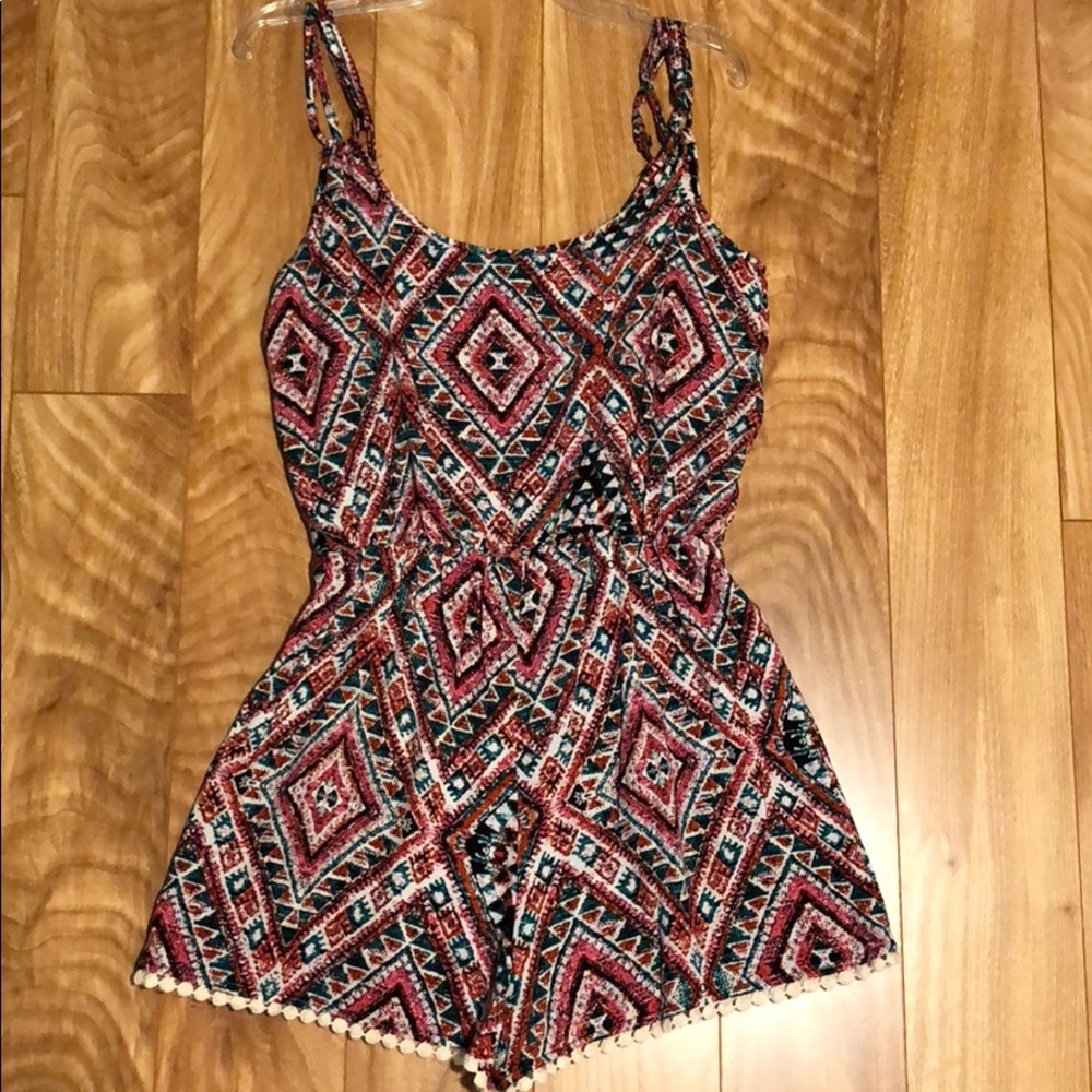 Aztec printed romper